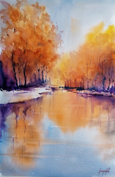 El resplandor del río en otoño de Giorgio Gosti