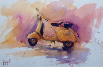 Scooter Retro Dorada de Giorgio Gosti