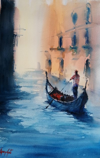 Góndola de la Venecia Dorada de Giorgio Gosti