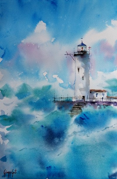 Un faro entre las olas de Giorgio Gosti