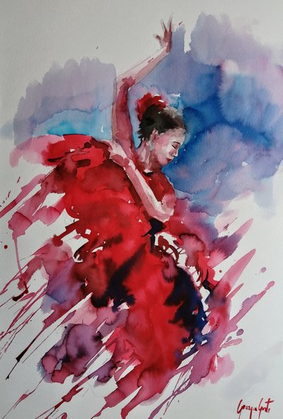 Bailarina de flamenco apasionada de Giorgio Gosti