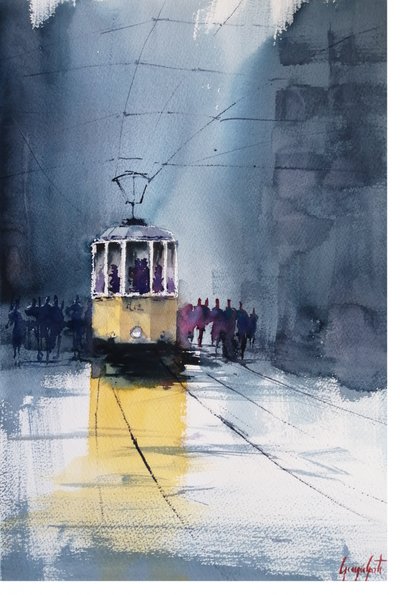 Tranvía de la Ciudad Lluviosa de Giorgio Gosti