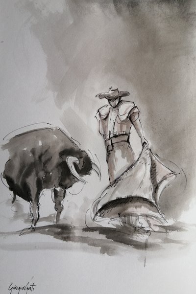 Esquema de una corrida de toros española de Giorgio Gosti