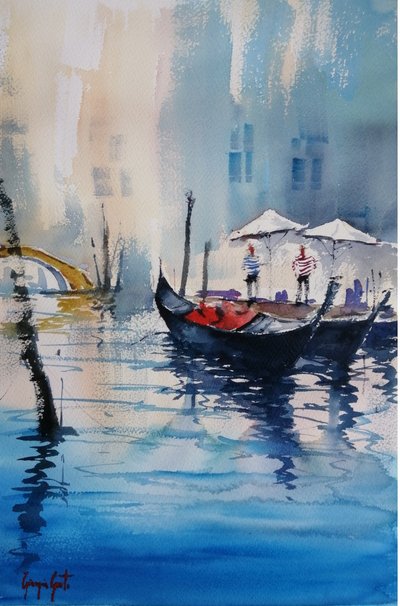 Góndolas de los canales de Venecia de Giorgio Gosti