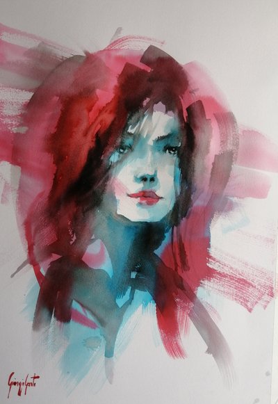 Retrato expresivo y lleno de vida de Giorgio Gosti