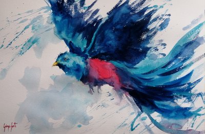 Pájaro volador lleno de vida de Giorgio Gosti