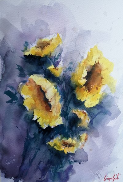 Flores de un amarillo intenso de Giorgio Gosti