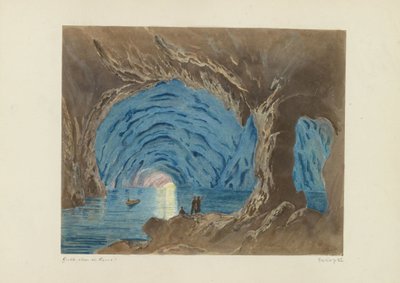 Cueva Azul en Capri ¡Cueva Azul de Capri! (título en el objeto) de Giorgio Sommer (attributed to)
