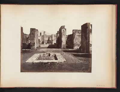 Vista de las ruinas de la Casa di Pansa en Pompeya, Italia Casa di Pansa (Pompeya) (título sobre objeto) de Giorgio Sommer (attributed to)