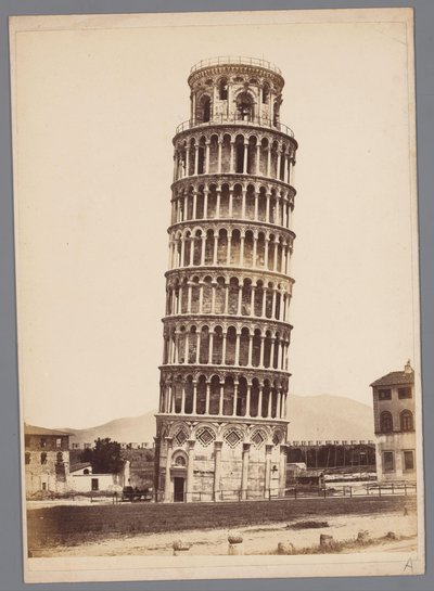 Torre de Pisa de Giorgio Sommer (attributed to)