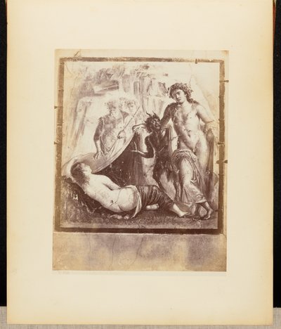 Fresco Baco y Ariadna Pompeya de Giorgio Sommer