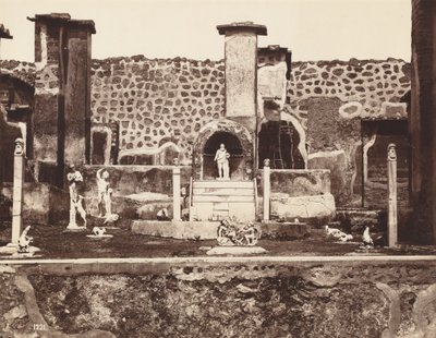 Casa de Marco Lucrecio, Pompeya, hacia 1870 (foto) de Giorgio Sommer