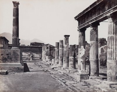 Columnata oriental del Templo de Venus Pompeyana en Pompeya de Giorgio Sommer