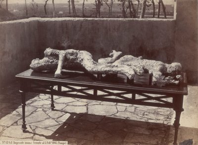 Huellas humanas, Pompeya [Human Casts, Pompeii] de Giorgio Sommer