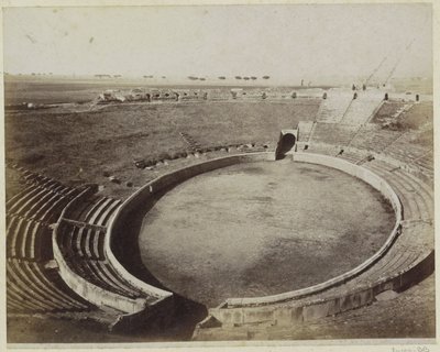 Interior del anfiteatro de Pompeya de Giorgio Sommer