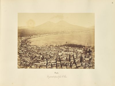 Nápoles. Vista general desde Fort St. Elme de Giorgio Sommer