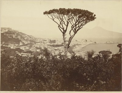 Nápoles, panorama desde el Vomero de Giorgio Sommer