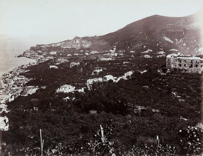 Vista panorámica de Casamicciola, cerca de Nápoles de Giorgio Sommer
