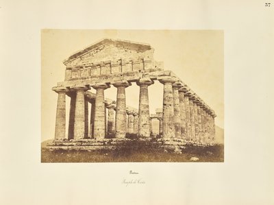 Paestum. Templo de Ceres de Giorgio Sommer