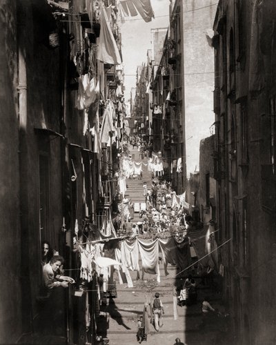 Escena callejera, Nápoles, Italia de Giorgio Sommer