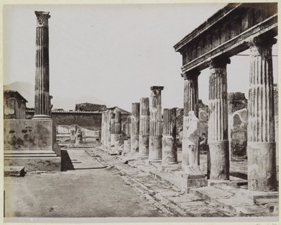 Templo de Venus en Pompeya de Giorgio Sommer