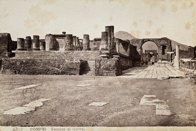 Templo de Júpiter en Pompeya de Giorgio Sommer