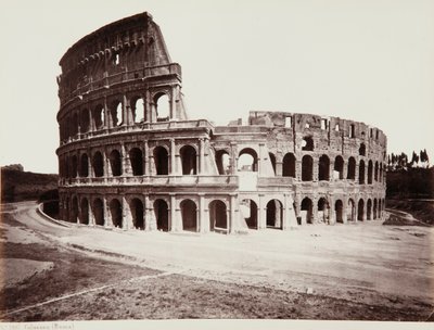 El Coliseo o Anfiteatro Flavio, Roma de Giorgio Sommer