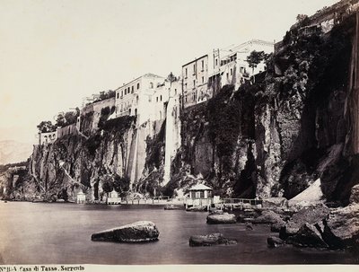 La casa de Tasso sobre el mar de Sorrento de Giorgio Sommer