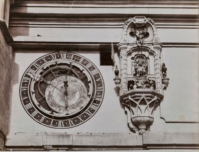El cuadrante de la Torre del Reloj en Berna, por Kaspar Brunnen (1527-1530) de Giorgio Sommer