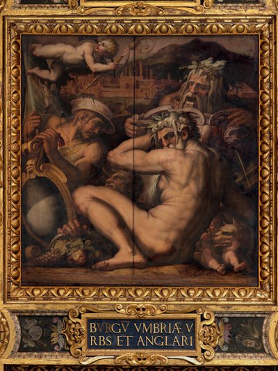 Alegoría de Borgo San Sepolcro y Anghiari de Giorgio Vasari