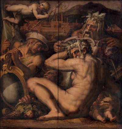 Alegoría de Borgo San Sepolcro y Anghiari, 1563-1565 de Giorgio Vasari