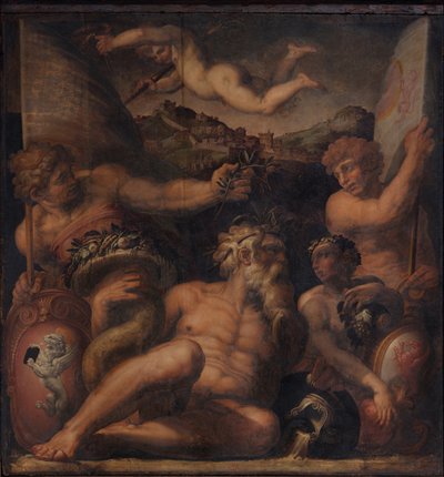 Alegoría de Cortona y Montepulciano de Giorgio Vasari