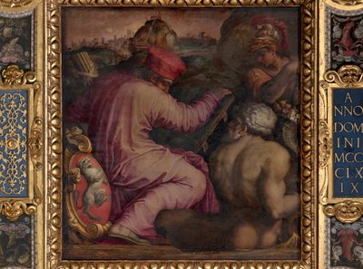 Alegoría de San Miniato en el bajo Valdarno de Giorgio Vasari