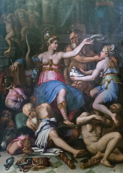 Alegoría de la Justicia, la Verdad y los Vicios de Giorgio Vasari
