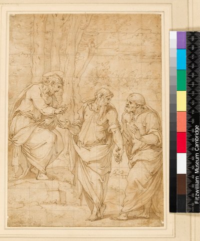 Cristo nombrando a Pedro su sucesor, 1500-1599 de Giorgio Vasari