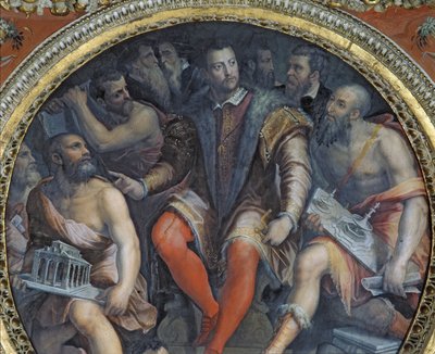 Cosimo I y sus artistas, de la Sala di Cosimo I de Giorgio Vasari