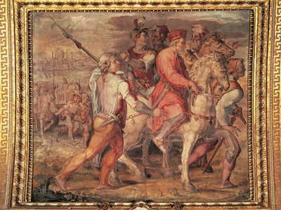 Cosimo I partiendo al exilio de Giorgio Vasari