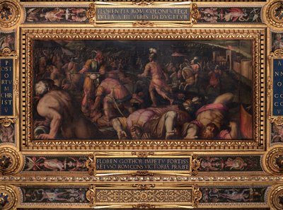 Derrota de Radagasio bajo Fiesole de Giorgio Vasari