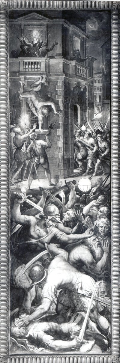 Masacre de Coligny y los hugonotes, 1573 de Giorgio Vasari