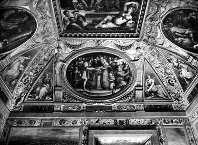 El Papa Clemente VII (1478-1534) casa a Catalina de Medici (1519-1589) con Enrique II de Francia (1519-59) de Giorgio Vasari