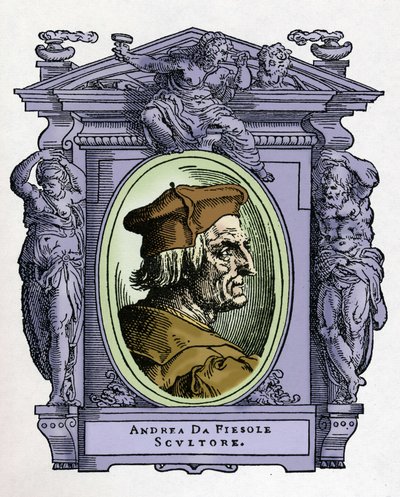 Retrato de Andrea da Fiesole (Andrea Ferrucci) de Giorgio Vasari