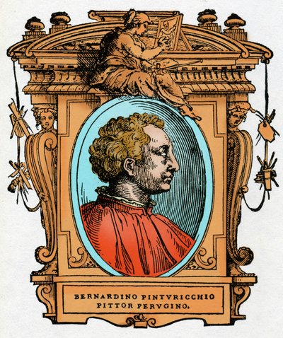 Retrato de Pinturicchio (Bernardino di Betto Bardi) de Giorgio Vasari