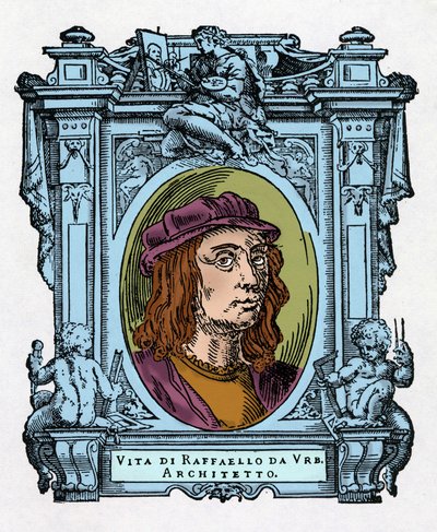 Retrato de Rafael de Giorgio Vasari