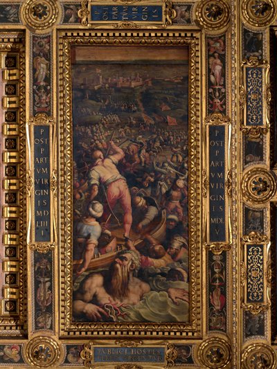 Derrota de los turcos en Piombino de Giorgio Vasari
