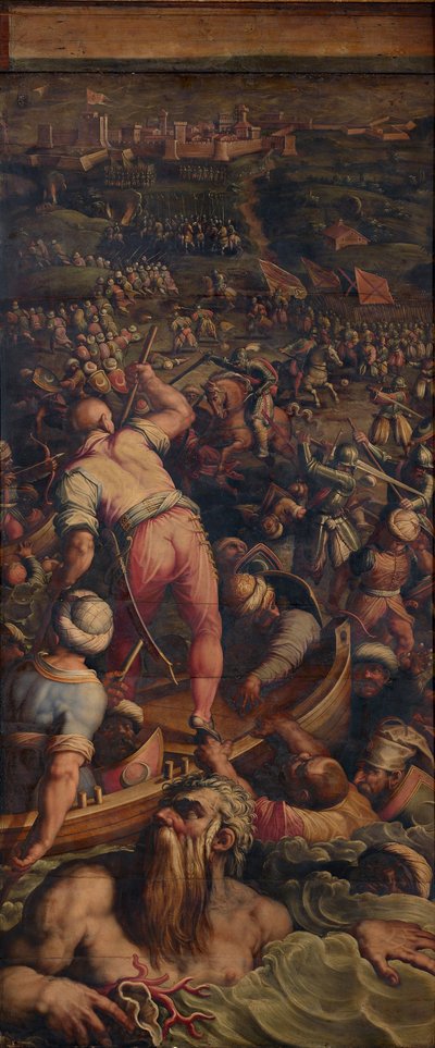 Derrota de los turcos en Piombino de Giorgio Vasari