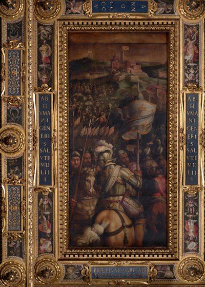 Asalto a la fortaleza de Monastero de Giorgio Vasari