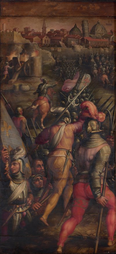 La Batalla de Barbagianni cerca de Pisa, 1563-1565 de Giorgio Vasari