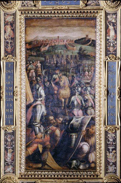 La captura de Casole del techo del Salone dei Cinquecento, 1565 de Giorgio Vasari