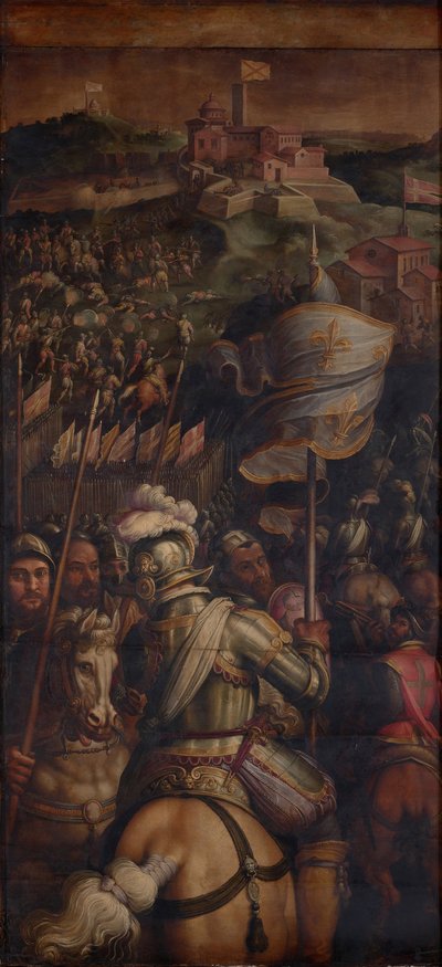 La captura de la fortaleza de Monastero, 1563-1565 de Giorgio Vasari