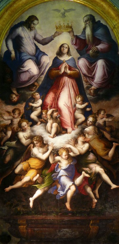 La coronación de la Virgen, 1571 de Giorgio Vasari